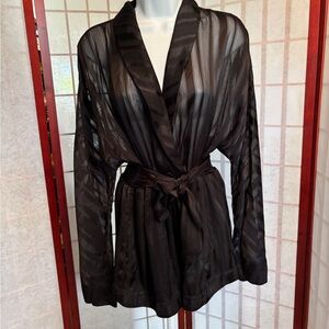 Camila Coelho Black Sheer Shortall